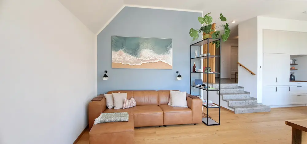 Innenansicht: Wohnzimmer des Mehrgenerationenhaus Pfahl16